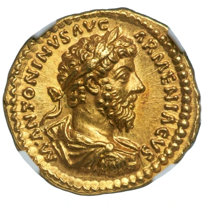 Aureus - Marcus Aurelius P M TR P XIX IMP III COS III; Felicitas front