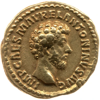 Aureus - Marcus Aurelius PROV DEOR TR P XV COS III; Providentia front