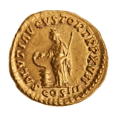 Aureus - Marcus Aurelius SALVTI AVGVSTOR TR P XVII COS III; Salus back
