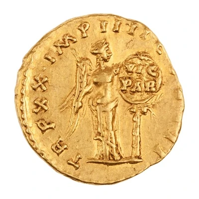 Aureus - Marcus Aurelius TR P XX IMP IIII COS III; Victory back