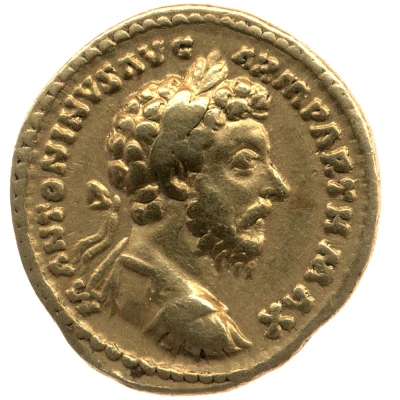 Aureus - Marcus Aurelius TR P XX IMP IIII COS III; Victory front