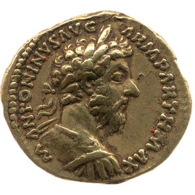 Aureus - Marcus Aurelius TR P XXI IMP IIII COS III; Victory front