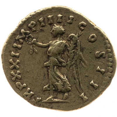 Aureus - Marcus Aurelius TR P XXI IMP IIII COS III; Victory back