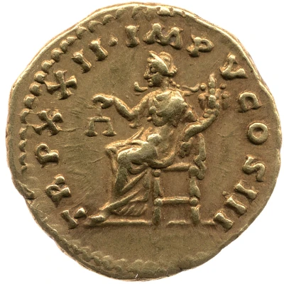 Aureus - Marcus Aurelius TR P XXII IMP V COS III; Aequitas back