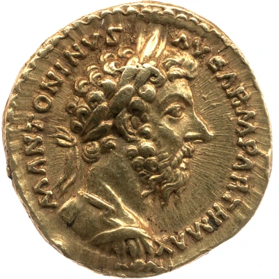 Aureus - Marcus Aurelius TR P XXII IMP V COS III; Aequitas front
