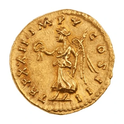 Aureus - Marcus Aurelius TR P XXII IMP V COS III; Victory back