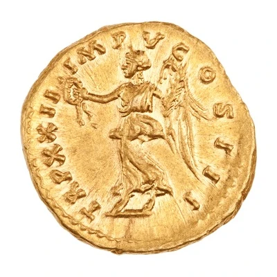 Aureus - Marcus Aurelius TR P XXII IMP V COS III; Victory back