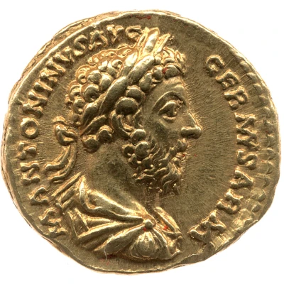 Aureus - Marcus Aurelius TR P XXX IMP VIII COS III P P DE SARM front