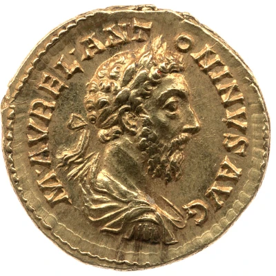 Aureus - Marcus Aurelius TR P XXXIII IMP VIIII COS III P P; Annona front