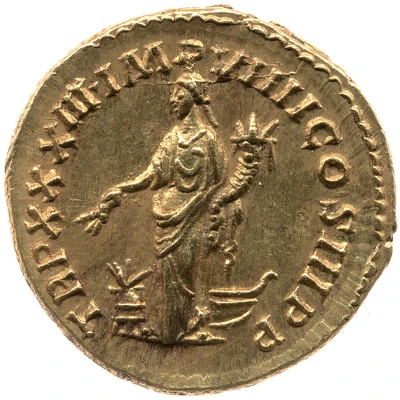 Aureus - Marcus Aurelius TR P XXXIII IMP VIIII COS III P P; Annona back