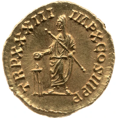 Aureus - Marcus Aurelius TR P XXXIII IMP X COS III P P back