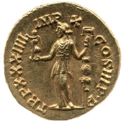 Aureus - Marcus Aurelius TR P XXXIIII IMP X COS III P P; Fides Militum back
