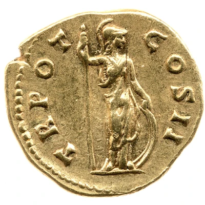 Aureus - Marcus Aurelius TR POT COS II; Minerva back