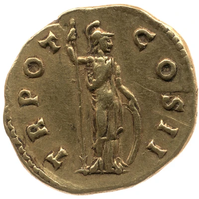 Aureus - Marcus Aurelius TR POT COS II; Minerva back