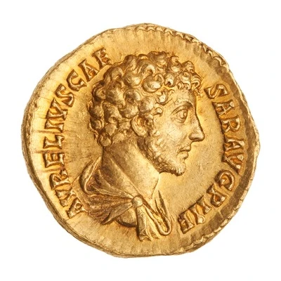 Aureus - Marcus Aurelius TR POT II COS II; Minerva front