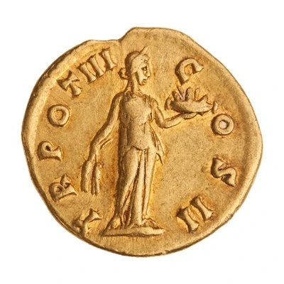 Aureus - Marcus Aurelius TR POT III COS II; Fides back