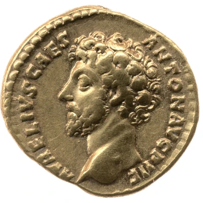 Aureus - Marcus Aurelius TR POT X COS II; Minerva front
