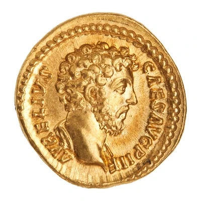 Aureus - Marcus Aurelius TR POT XIII COS II; Virtus front