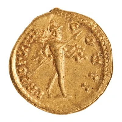 Aureus - Marcus Aurelius TR POT XIIII COS II; Mars back