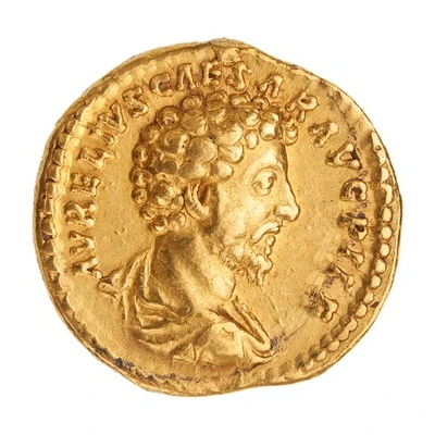 Aureus - Marcus Aurelius TR POT XV COS II DESIG III; Pietas front