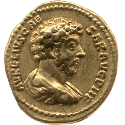 Aureus - Marcus Aurelius TR POT XV COS III front