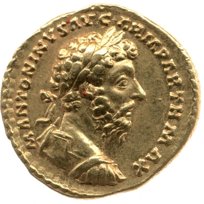 Aureus - Marcus Aurelius VICT AVG TR P XX IMP IIII COS III; Victory front