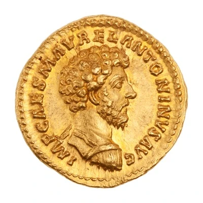 Aureus - Marcus Aurelius and Lucius Verus CONCORDIAE AVGVSTOR TR P XV COS III front
