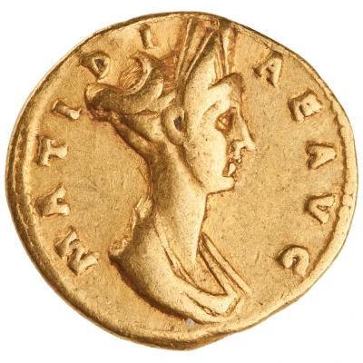 Aureus - Matidia and Plotina PLOTINAE AVG back