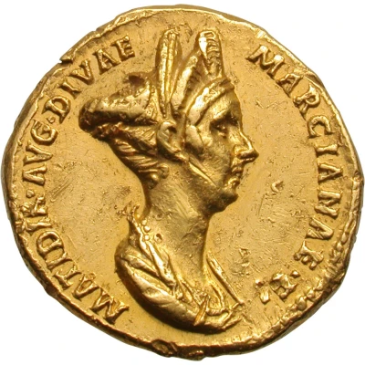 Aureus - Matidia and Sabina PIETAS AVGVST front