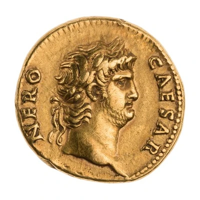 Aureus - Nero AVGVSTVS GERMANICVS; Victory front