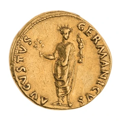 Aureus - Nero AVGVSTVS GERMANICVS; Victory back