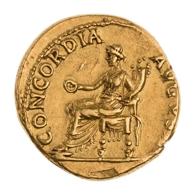 Aureus - Nero CONCORDIA AVGVSTA; Concordia back