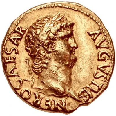 Aureus - Nero IANVM CLVSIT PACE P R TERRA MARIQ PARTA; Janus front