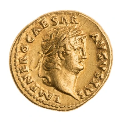 Aureus - Nero IVPPITER CVSTOS; Jupiter front