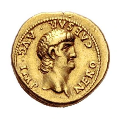 Aureus - Nero PONTIF MAX TR P VII COS IIII P P EX S C; Ceres front