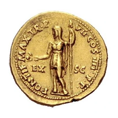 Aureus - Nero PONTIF MAX TR P VII COS IIII P P EX S C; Ceres back