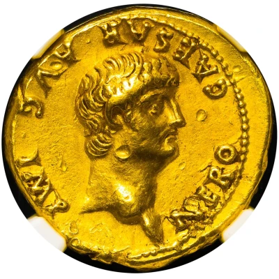 Aureus - Nero PONTIF MAX TR P VII COS IIII P P EX S C; Roma front