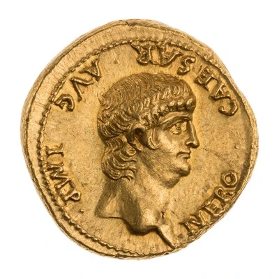 Aureus - Nero PONTIF MAX TR P VII COS IIII P P front
