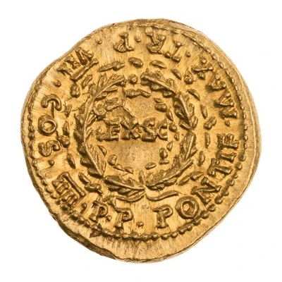 Aureus - Nero PONTIF MAX TR P VII COS IIII P P back