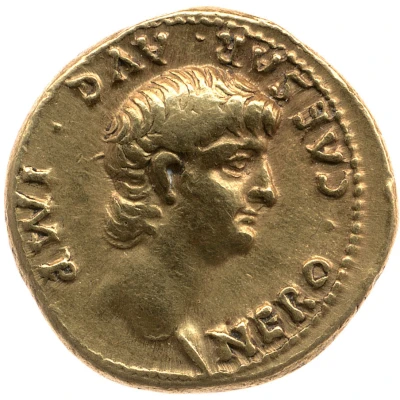 Aureus - Nero PONTIF MAX TR P VIII COS IIII P P EX S C; Ceres front
