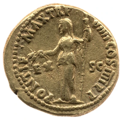 Aureus - Nero PONTIF MAX TR P VIIII COS IIII P P EX S C; Ceres back