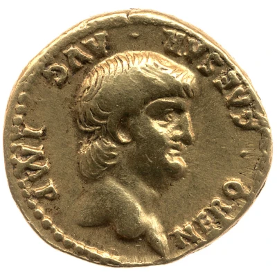 Aureus - Nero PONTIF MAX TR P VIIII COS IIII P P EX S C; Roma front