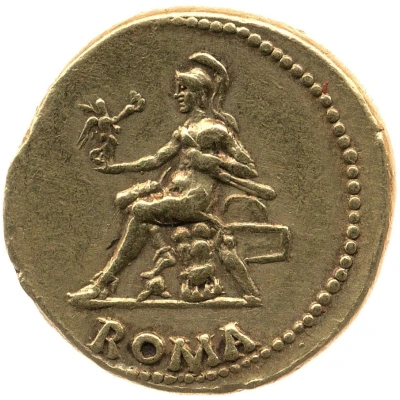 Aureus - Nero ROMA; Roma and Victory back
