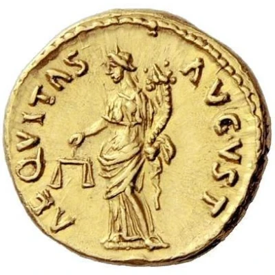 Aureus - Nerva AEQVITAS AVGVST; Aequitas back