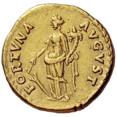 Aureus - Nerva FORTVNA AVGVST; Fortuna back