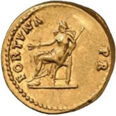 Aureus - Nerva FORTVNA P R; Fortuna back