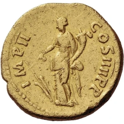Aureus - Nerva IMP II COS IIII P P; Fortuna back