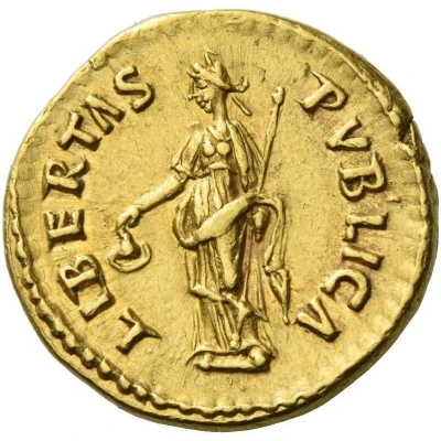 Aureus - Nerva LIBERTAS PVBLICA; Libertas back