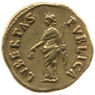 Aureus - Nerva LIBERTAS PVBLICA; Libertas back