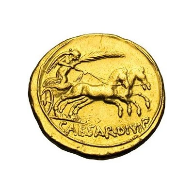 Aureus - Octavian CAESAR DIVI F; Victory 32 BC - 29 BC back